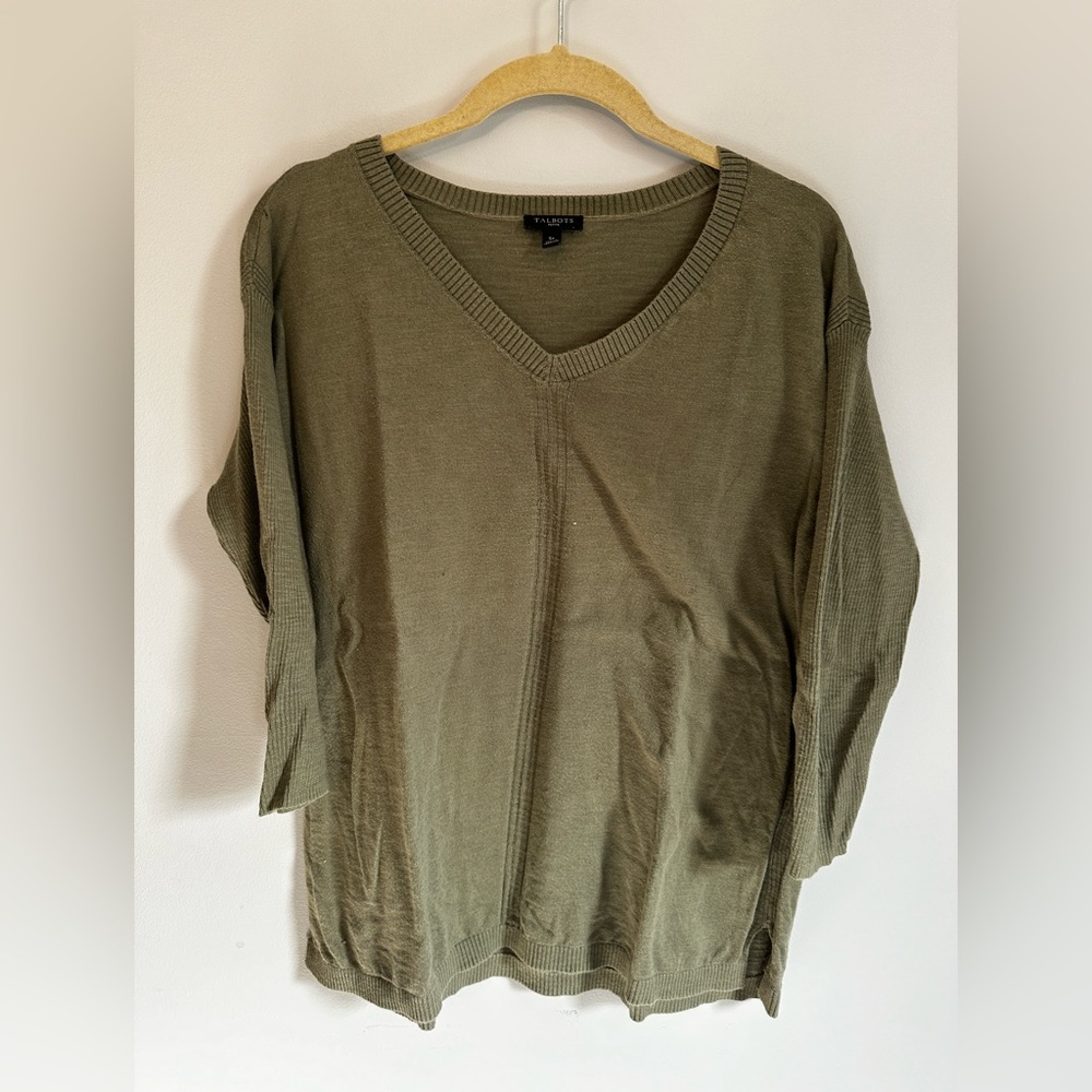 Sunset Sale! Last Chance! Talbots V-neck Cotton Sweater